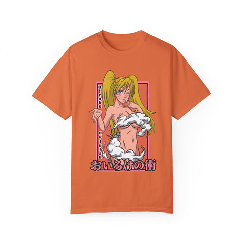 Anime-Inspired Unisex Garment-Dyed T-Shirt - Playful Manga Design