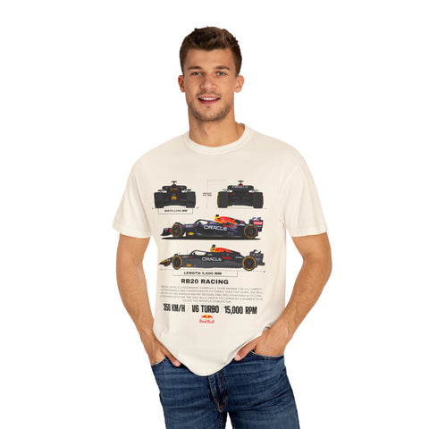 Red Bull Racing Unisex T-Shirt - 350 KM/H, UG Turbo, 15,000 RPM