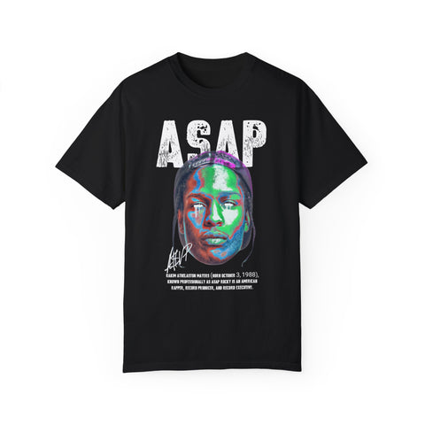 Unisex Garment-Dyed T-Shirt - Vibrant ASAP Graphic Tee