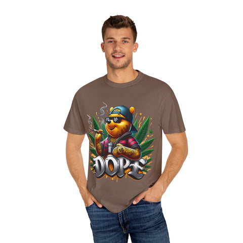 Cool Cannabis Bear Unisex T-Shirt - 'DOPE' Design
