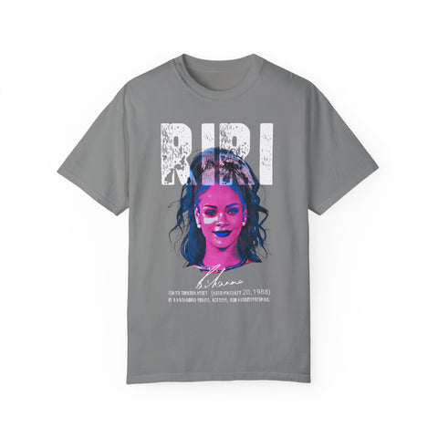 Riri Unisex Garment-Dyed T-Shirt - Trendy Graphic Tee for Music Lovers