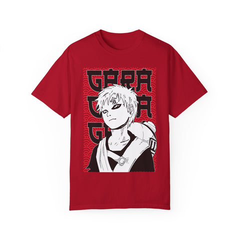 Anime-Inspired Garment-Dyed T-Shirt for Fans