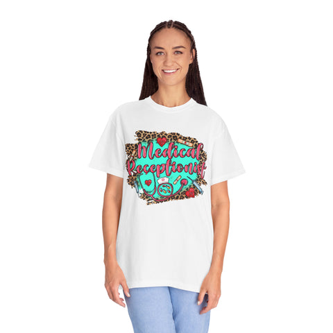 Medical Receptionist Unisex Garment-Dyed T-Shirt – Fun and Stylish Apparel for Healthcare Professionals