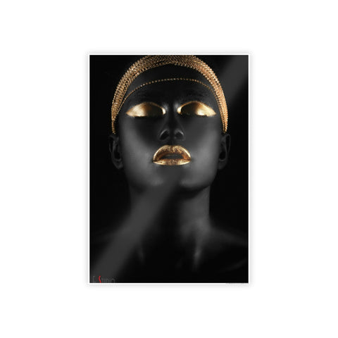Elegant Gloss Poster - Black and Gold Art Print for Home Decor