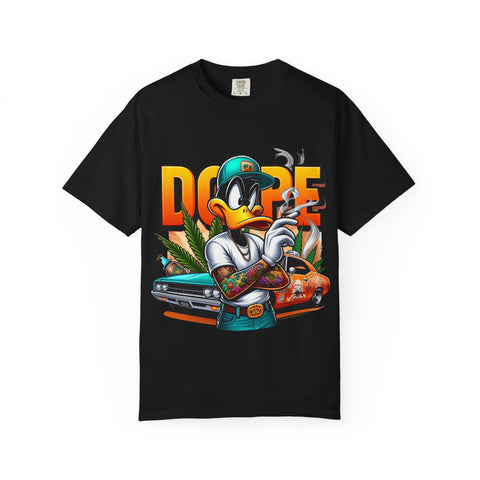 Dope Duck Graphic Unisex T-Shirt – Cool Casual Wear for Car Lovers & Street Style Enthusiasts
