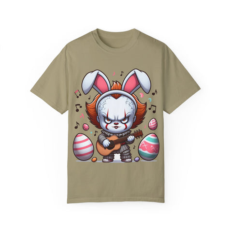 Easter Bunny Rock Star T-Shirt - Unisex Garment-Dyed Tee