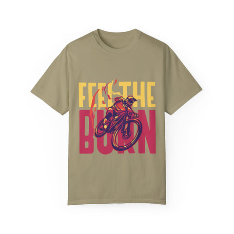 Unisex Feel the Burn Cycling T-Shirt - Perfect for Riders and Fitness Lovers