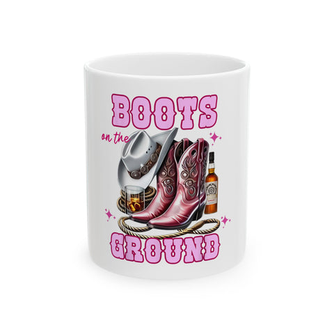 Retro Graphic Ceramic Mug - Perfect for Coffee Lovers & Gift Giving