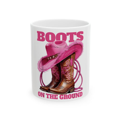 Boozy Cowgirl Ceramic Mug - Fun Drinkware for Western Lovers