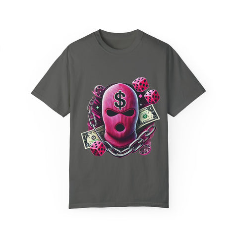 Unisex Garment-Dyed Graphic T-Shirt - Cash Rules Design