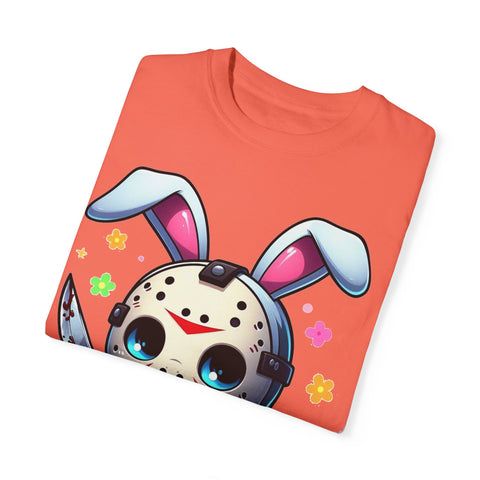 Cute Bunny Horror Unisex T-Shirt - Perfect for Easter Celebrations