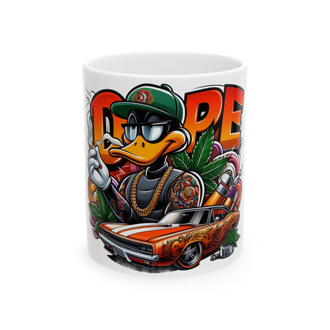 Cool Graffiti Ceramic Mug - 11oz & 15oz | Street Art Vibes for Coffee Lovers