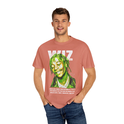 Unisex Garment-Dyed T-Shirt - Celebrate Wiz Khalifa's Legacy - Vibrant Graphic Tee