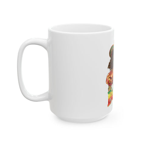 Colorful Bohemian Ceramic Mug – Perfect for Coffee Lovers