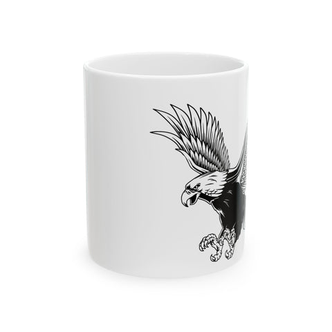 Majestic Eagle Ceramic Mug - 11oz & 15oz - Perfect for Wildlife Lovers