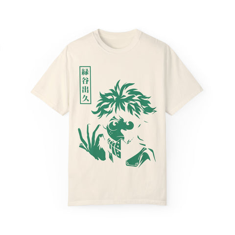 Anime-Inspired Unisex T-Shirt - Hand-Drawn Green Character Design