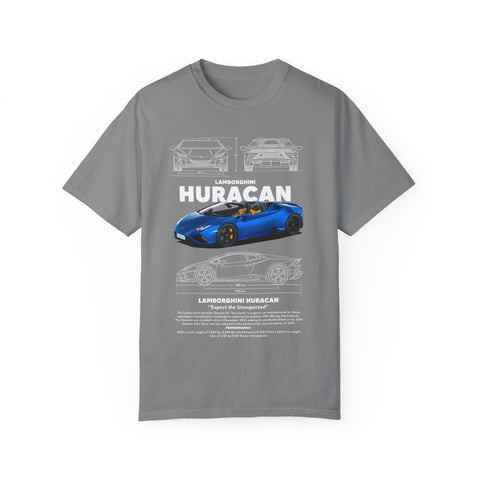 Lamborghini Huracan Unisex Garment-Dyed T-Shirt | Perfect for Car Enthusiasts and Gift Giving