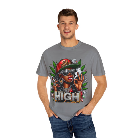 High Vibes Unisex Garment-Dyed T-shirt