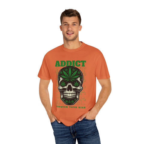 Addict Skull Graphic T-Shirt - Conquer Your High