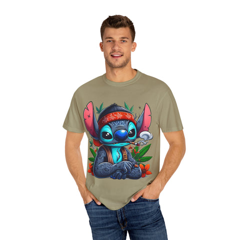 Vibrant Cartoon T-Shirt with Chill Vibe - Unisex Garment-Dyed Tee