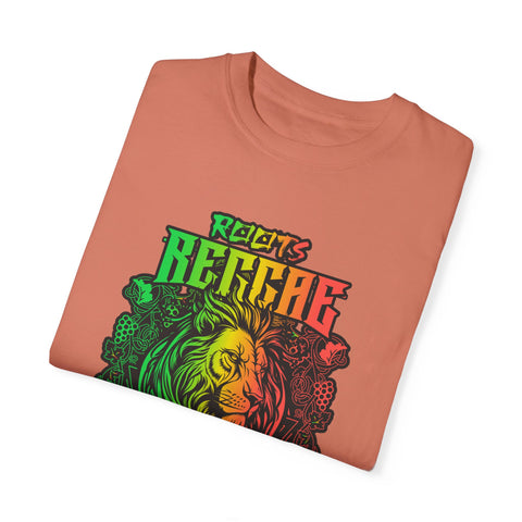 Unisex Garment-Dyed Reggae T-Shirt - Feel the Rhythm Graphic Tee for Music Lovers