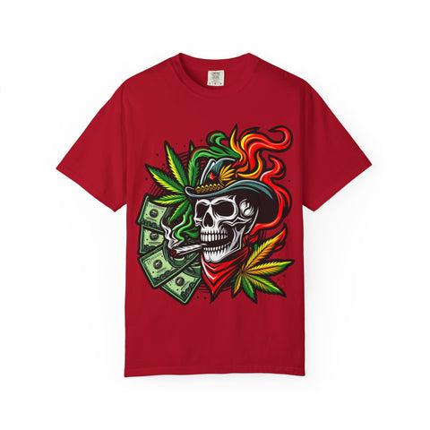 Skull & Smoke T-Shirt | Cool Unisex Graphic Tee for Music Lovers, Festival Wear, Street Style, Gift Idea, Vibrant Design