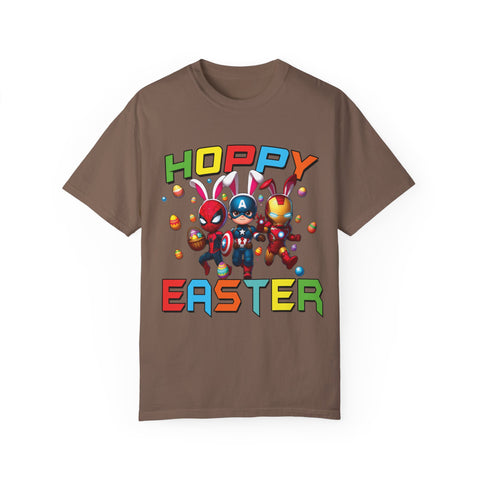 Hoppy Easter Unisex T-Shirt - Colorful Superhero Design