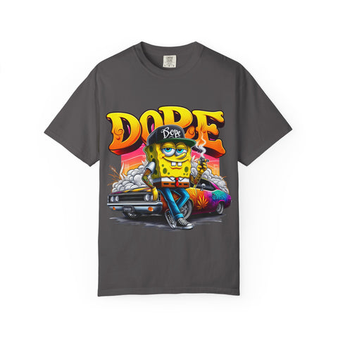 Dope SpongeBob Unisex Garment-Dyed T-Shirt - Fun Streetwear for Casual Vibes