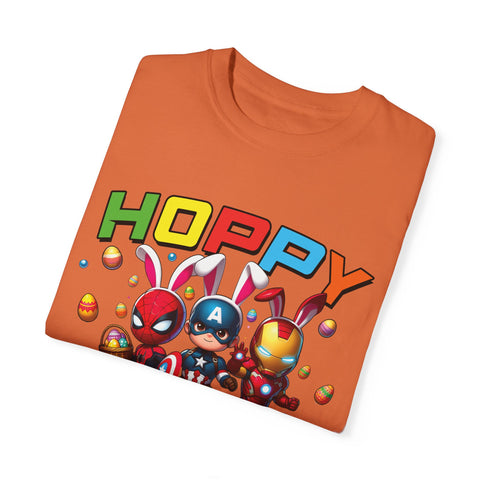 Hoppy Easter Unisex T-Shirt - Colorful Superhero Design