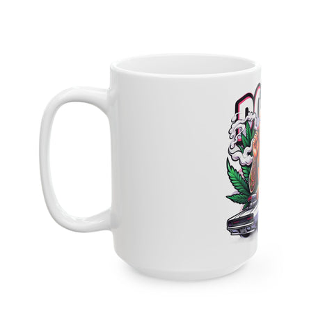 Dope Vibes Ceramic Mug – Fun Cartoon Design for Car and Tattoo Lovers, Perfect Gift!