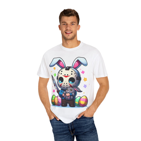 Cute Bunny Horror Unisex T-Shirt - Perfect for Easter Celebrations