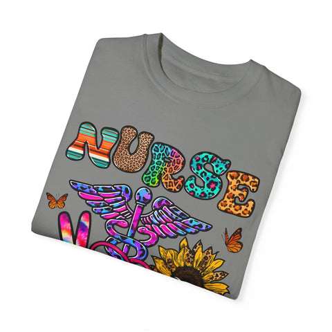 Colorful Nurse Graphic T-Shirt – Perfect for Healthcare Heroes