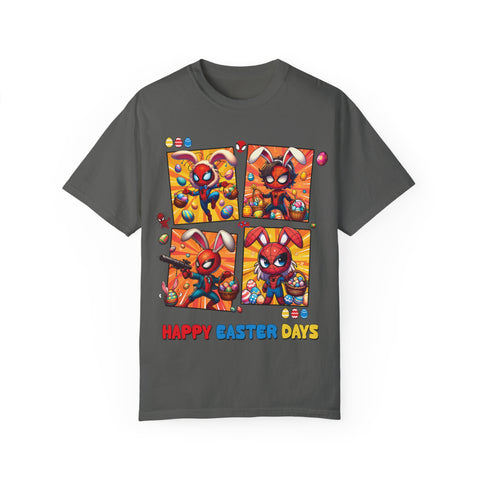 Kids' Easter Spider Bunny T-Shirt - Fun and Colorful Design