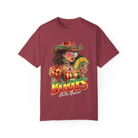Colorful Boots Themed Unisex T-Shirt - Fun & Festive Design for Celebrations