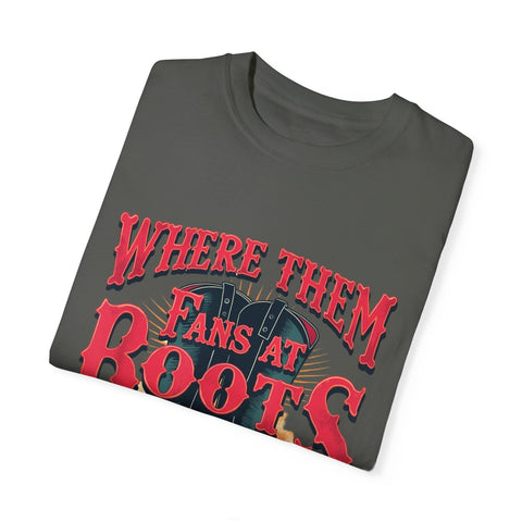 Where Them Fans at Boots Unisex T-Shirt - Perfect for Country Music Lovers