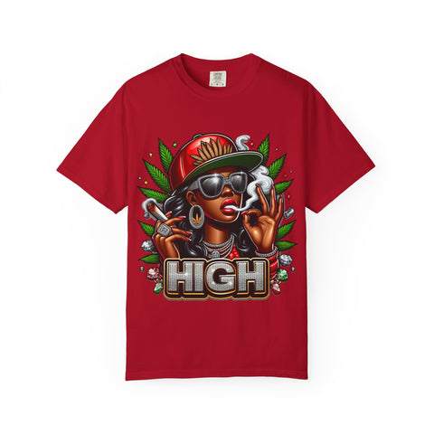 High Vibes Unisex Garment-Dyed T-shirt