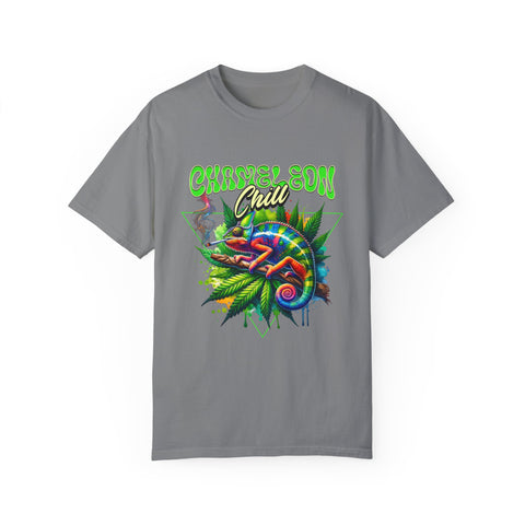 Chameleon Chill Unisex Garment-Dyed T-Shirt - Vibrant Graphic Tee for Nature Lovers