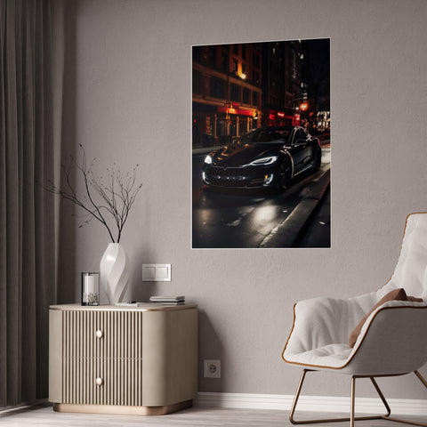 Sleek Car Gloss Poster - Modern Wall Art for Auto Enthusiasts