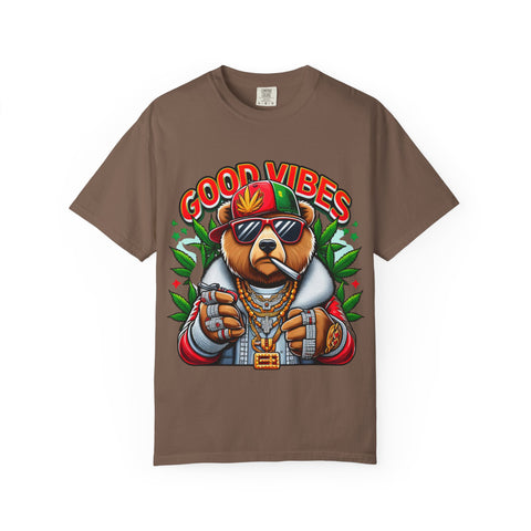 Good Vibes Unisex T-Shirt - Cool Bear Design