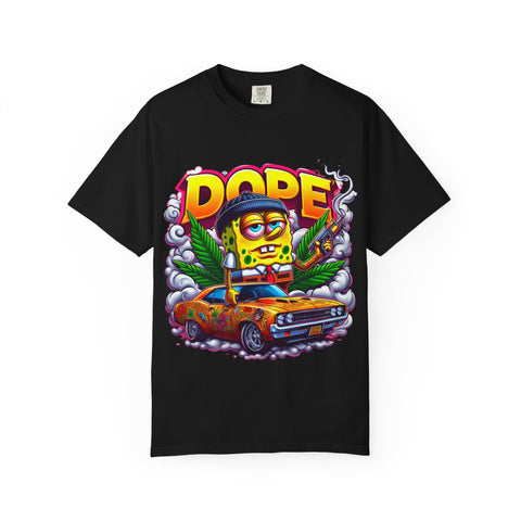 Retro Dope SpongeBob T-Shirt | Unisex Garment-Dyed Tee for Fun Vibes