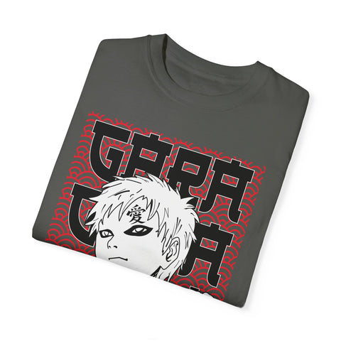 Anime-Inspired Garment-Dyed T-Shirt for Fans