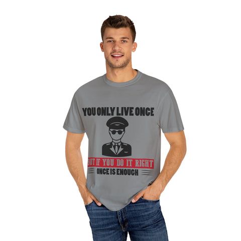 You Only Live Once Graphic Tee for Adventurers