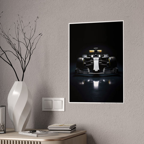 Sleek F1 Race Car Gloss Poster - Perfect for Auto Enthusiasts and Home Decor