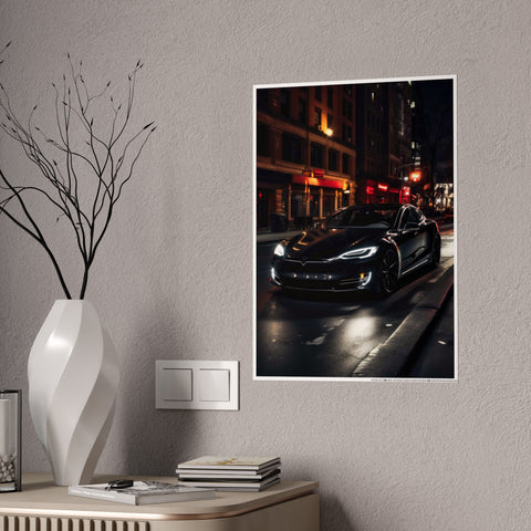 Sleek Car Gloss Poster - Modern Wall Art for Auto Enthusiasts