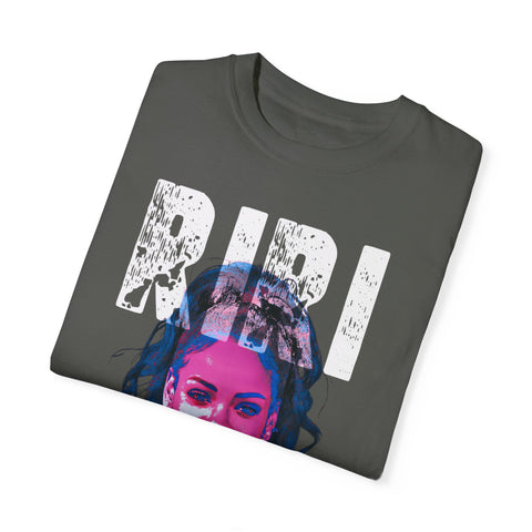 Riri Unisex Garment-Dyed T-Shirt - Trendy Graphic Tee for Music Lovers