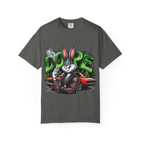 Cool Cartoon Bunny Graphic T-Shirt - DOPE Vintage Style