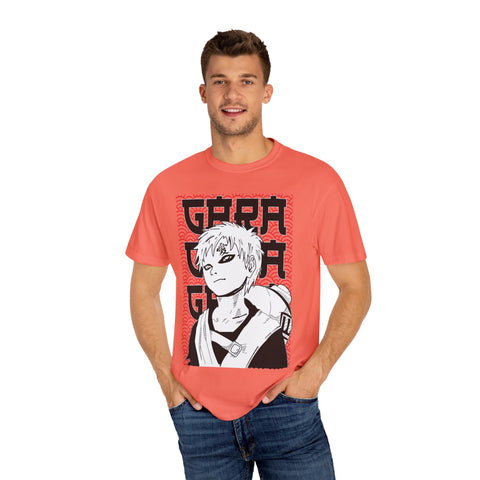 Anime-Inspired Garment-Dyed T-Shirt for Fans