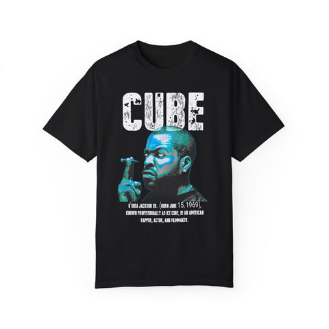 Vintage Cube Unisex Garment-Dyed T-Shirt | Retro Hip Hop Tee