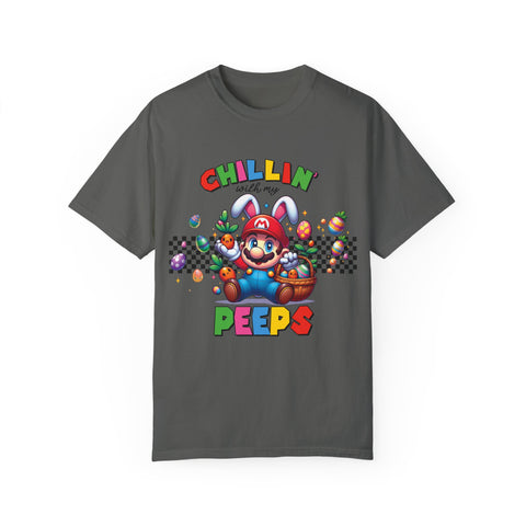 Chillin' with My Peeps Unisex T-Shirt - Fun & Colorful Graphic Tee for Easter Celebrations