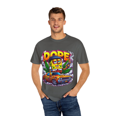 Retro Dope SpongeBob T-Shirt | Unisex Garment-Dyed Tee for Fun Vibes